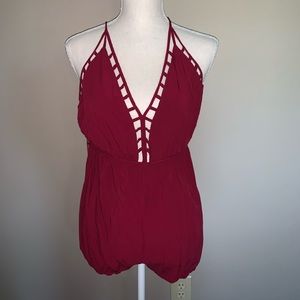 Red romper